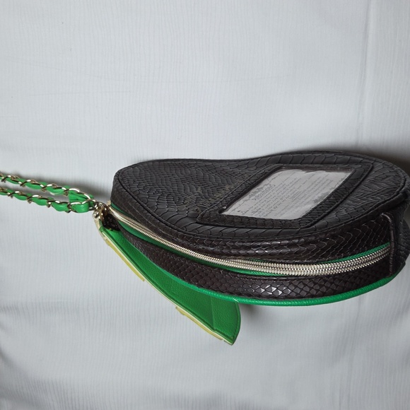 Betsey Johnson Green and Yellow Holy Guacamole Bag . - Picture 3 of 5